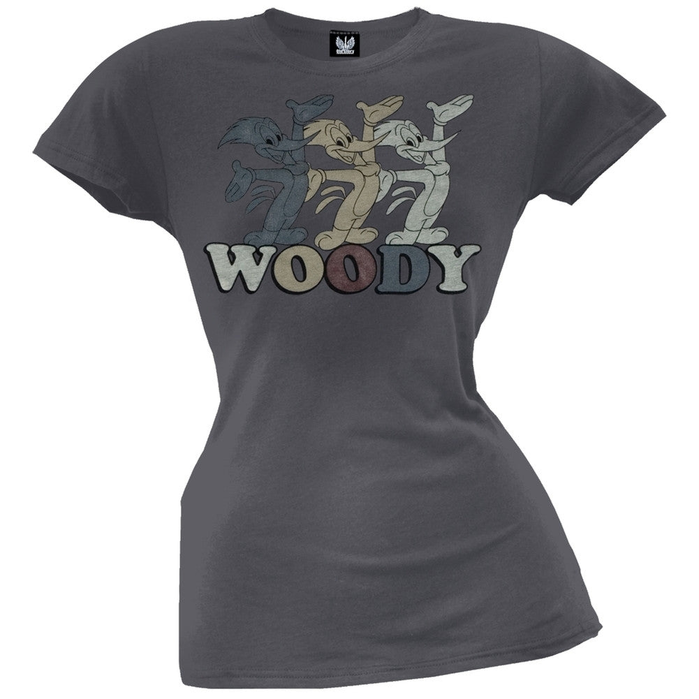 Woody Woodpecker - Woody Juniors T-Shirt Juniors T-Shirts Woody Woodpecker   