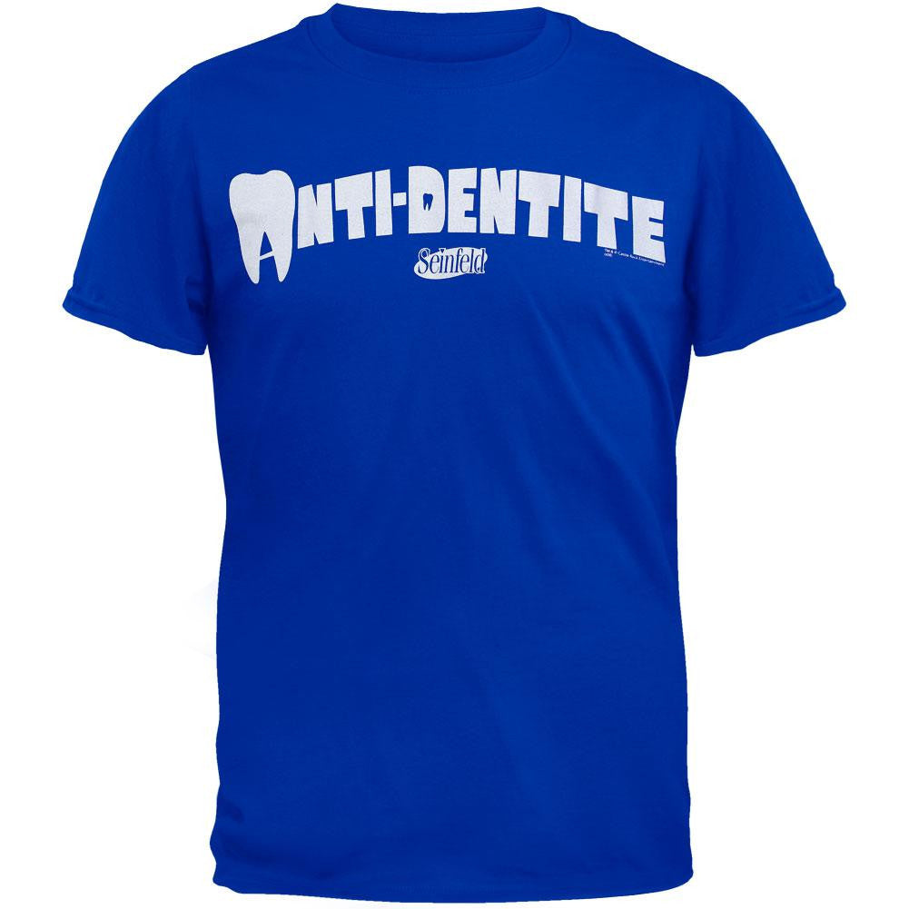 Seinfeld - Anti Dentite T-Shirt Men's T-Shirts Seinfeld SM Blue 