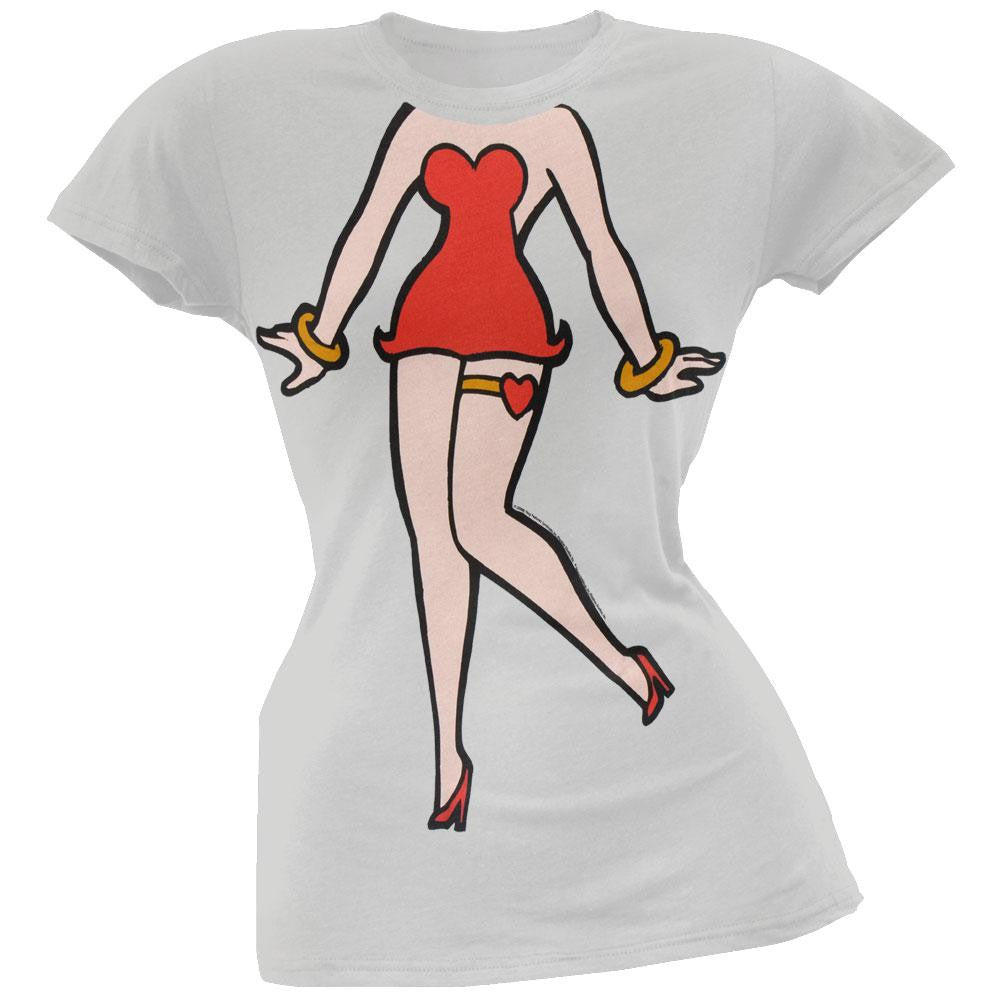 Betty Boop - Betty Body Costume Juniors T-Shirt Juniors T-Shirts Betty Boop SM Grey 