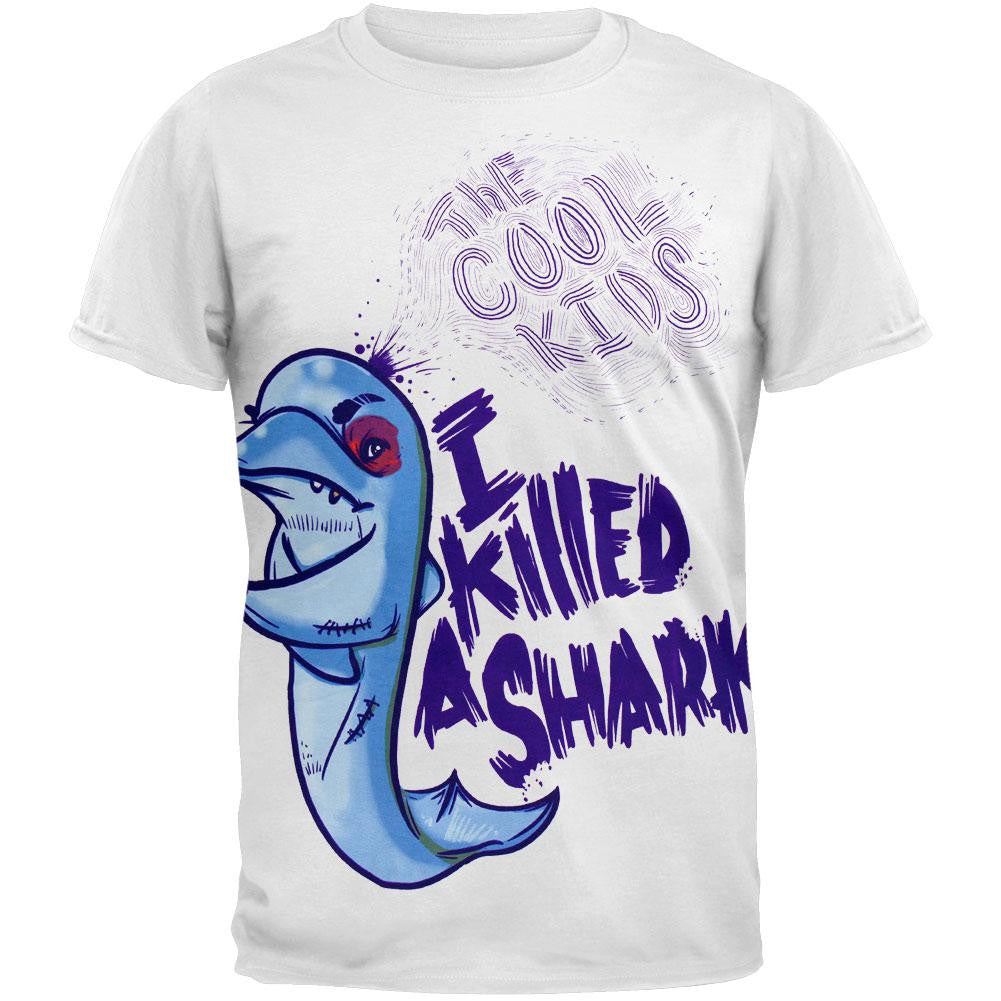 The Cool Kids - Shark Killa T-Shirt Men's T-Shirts Cool Kids 2XL White 
