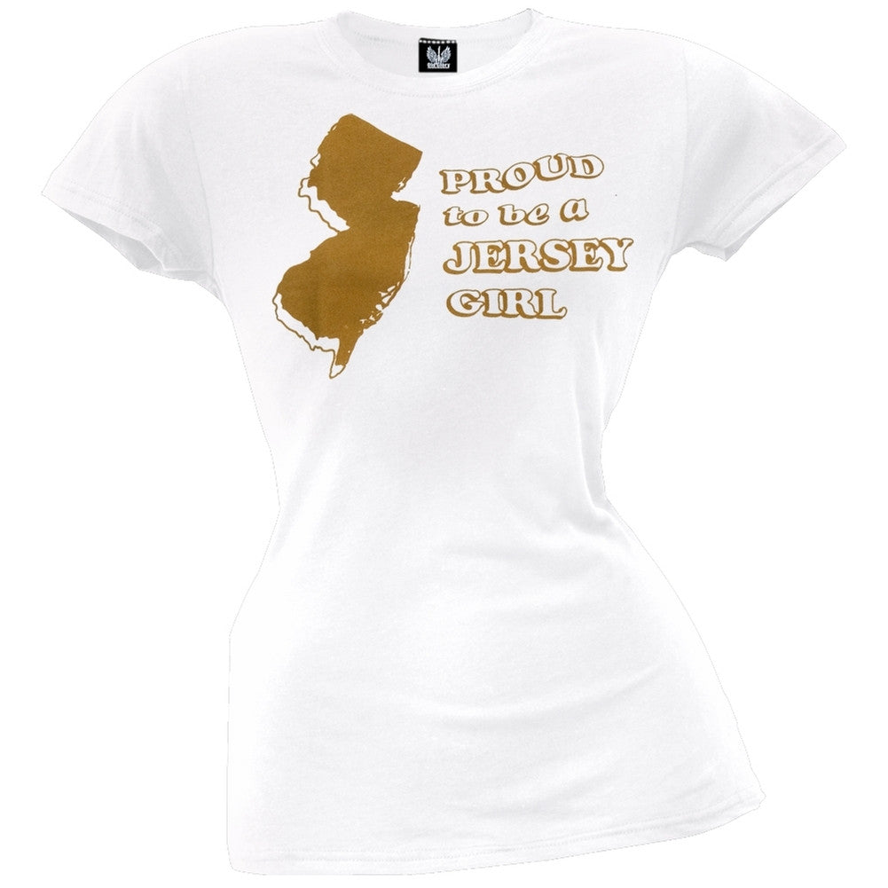 Proud To Be A Jersey Girl Juniors T-Shirt Juniors T-Shirts Old Glory   