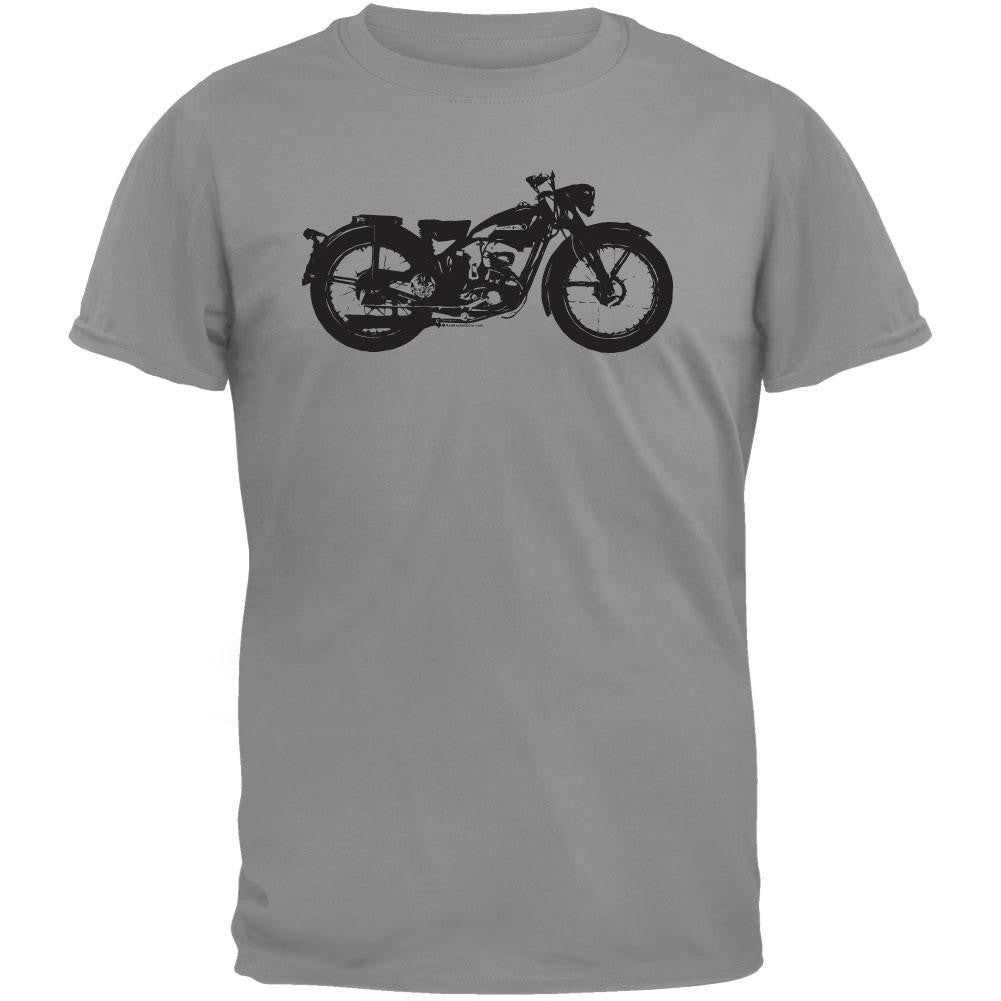 Old Motorcycle T-Shirt Men's T-Shirts Old Glory 2XL Grey 