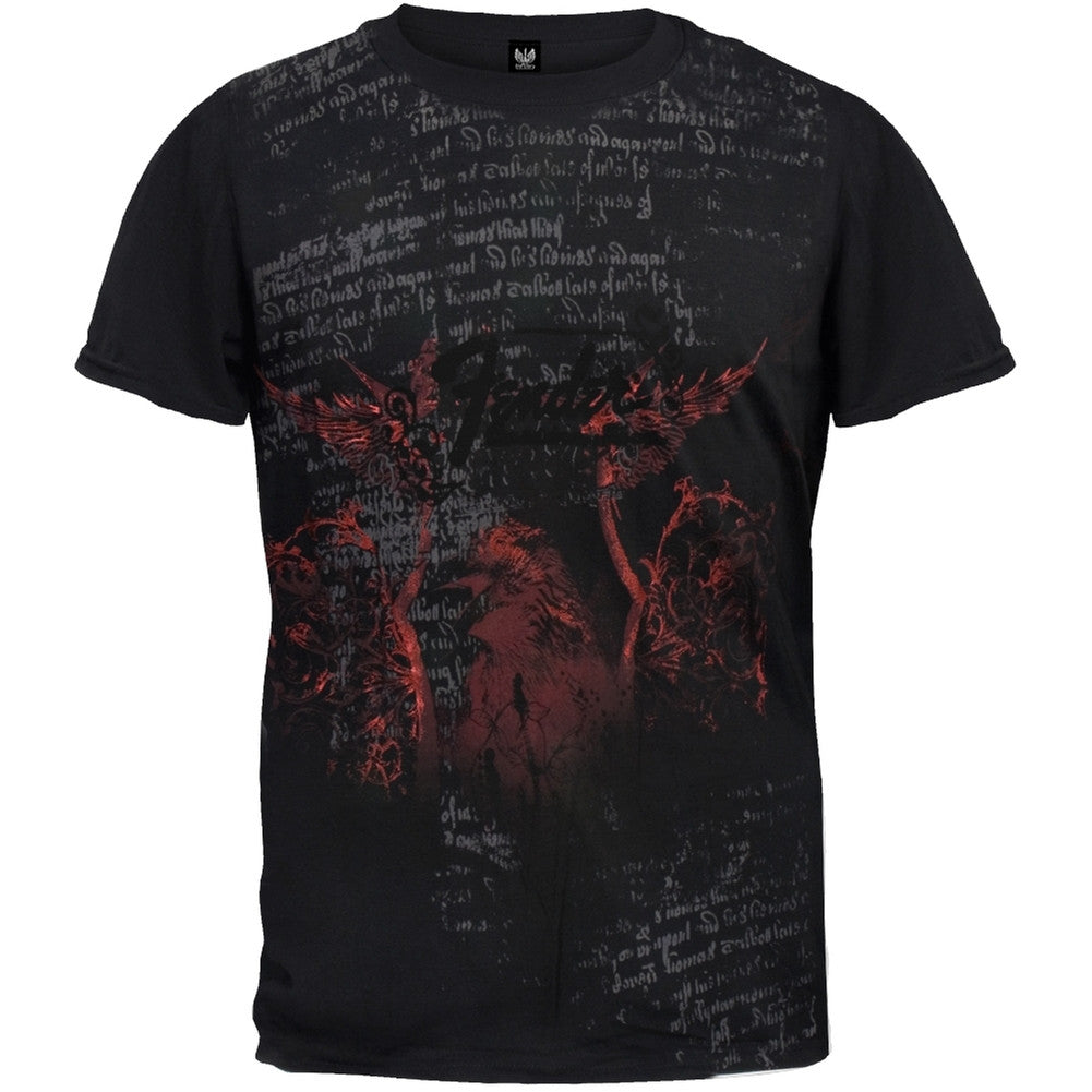 Fender - Light Pattern Vintage T-Shirt Men's T-Shirts Fender LG Black