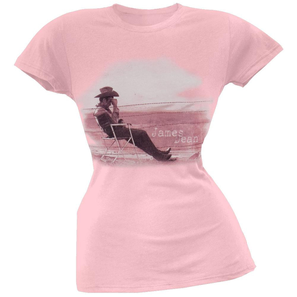 James Dean - Desert Dean Juniors T-Shirt Juniors T-Shirts James Dean LG Pink 