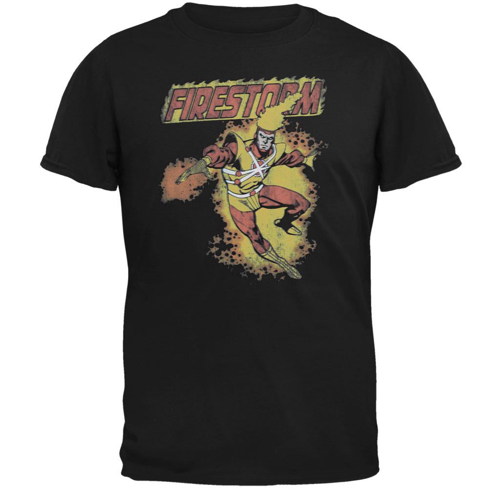 Firestorm - Flaming T-Shirt Men's T-Shirts Firestorm 2XL Black 