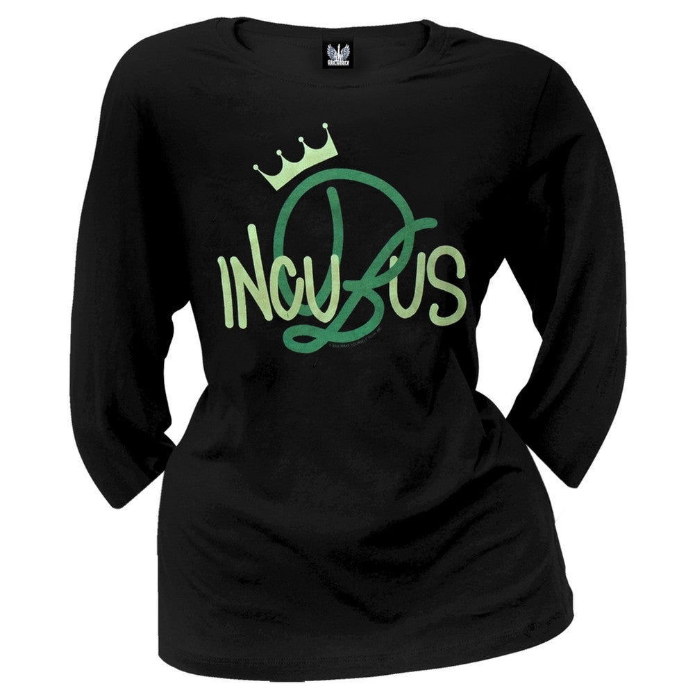 Incubus - Big B Scroll Juniors Raglan Juniors Raglans Incubus SM Black 