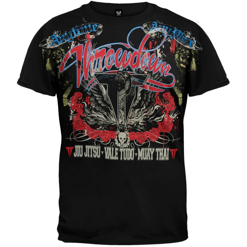 Throwdown - Anvil Kingdom T-Shirt Men's T-Shirts MMA LG Black 