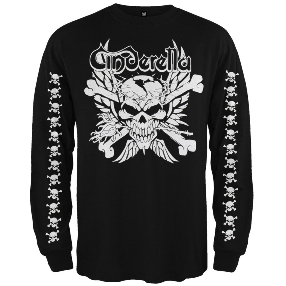 Cinderella - Skull & Crossbones Long Sleeve T-Shirt Men's Long Sleeves Cinderella   