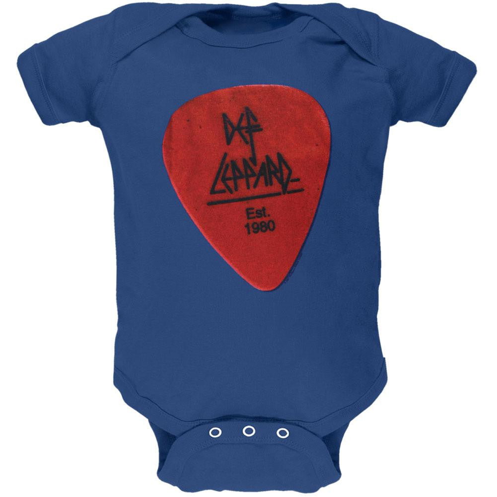 Def Leppard - Lil Red Pick Baby One Piece Baby One Piece Def Leppard 0-6M Blue 