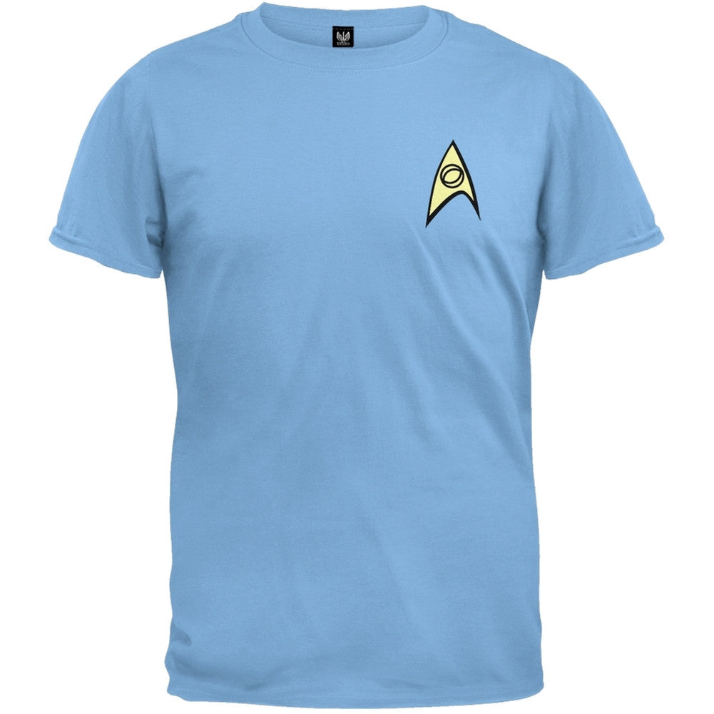 Star Trek - Science Uniform T-Shirt Men's T-Shirts Star Trek MD Light Blue