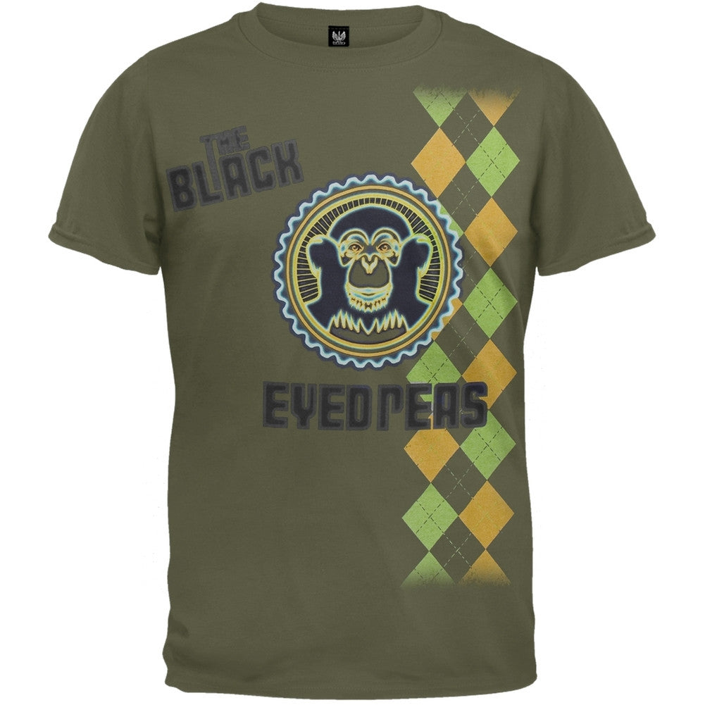 Black Eyed Peas - Argyle T-Shirt Men's T-Shirts Black Eyed Peas XL Dark Green