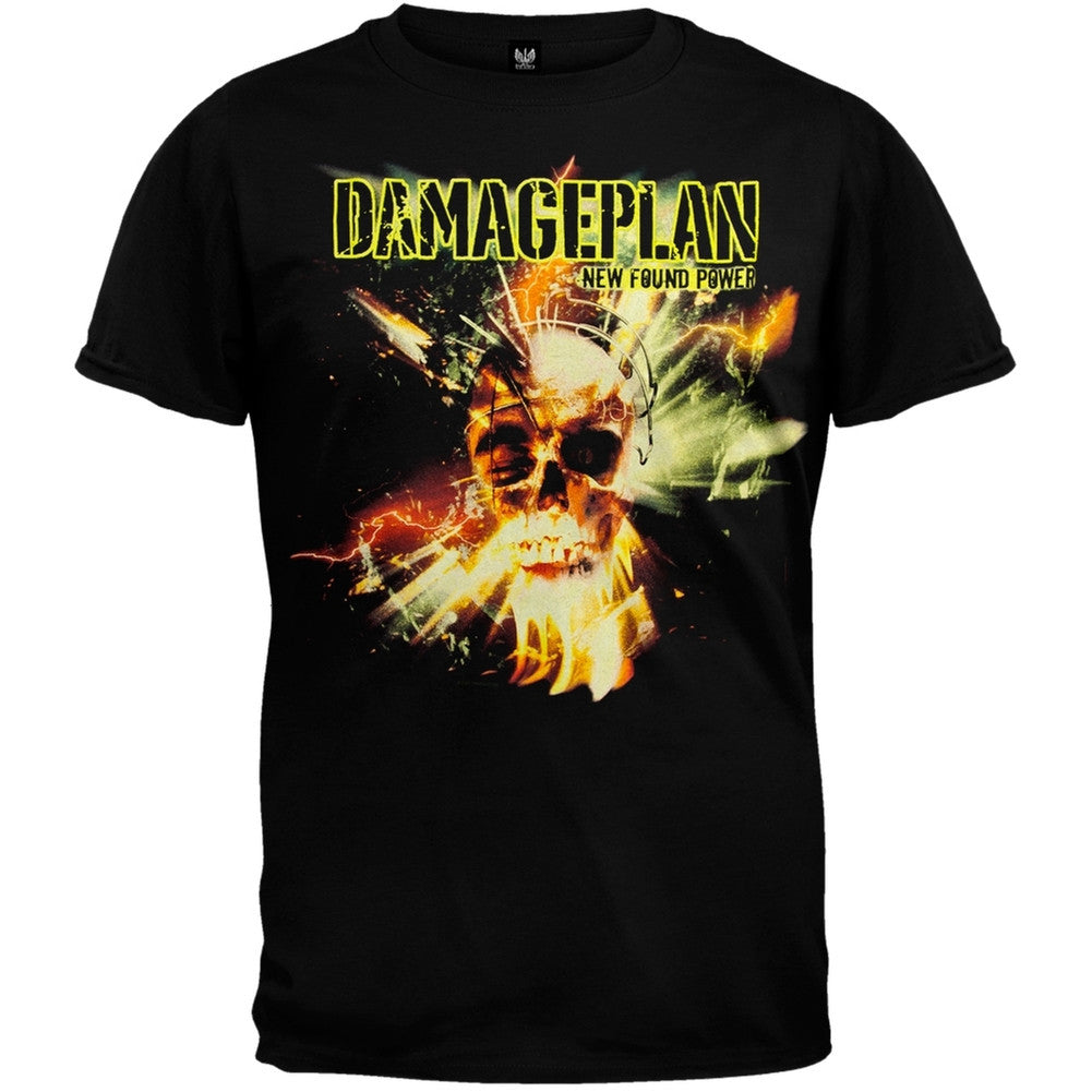 Damageplan - Electric Skull T-Shirt Men's T-Shirts Damageplan   