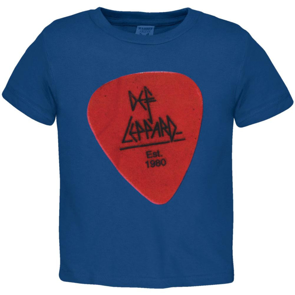 Def Leppard - Lil Red Pick Toddler T-Shirt Toddler T-Shirts Def Leppard 2T Blue 