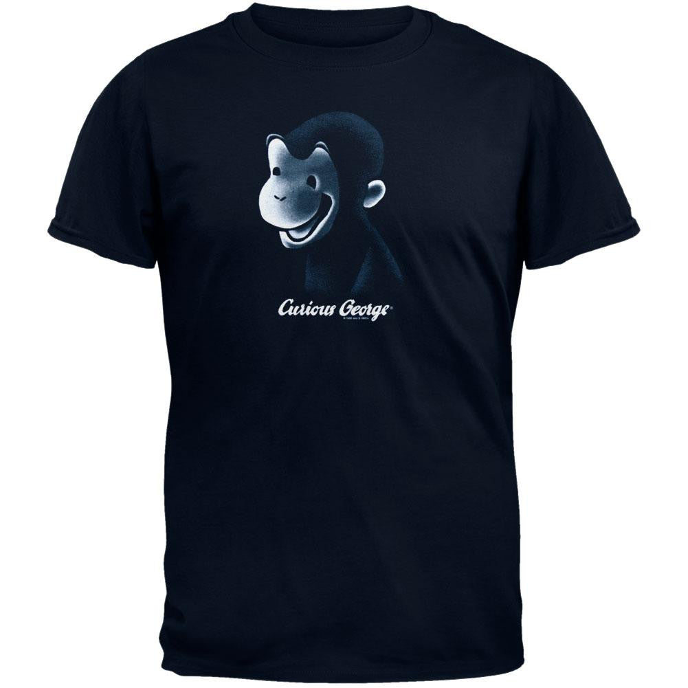 Curious George - Airbrush Youth T-Shirt Youth T-Shirts Curious George LG Blue 
