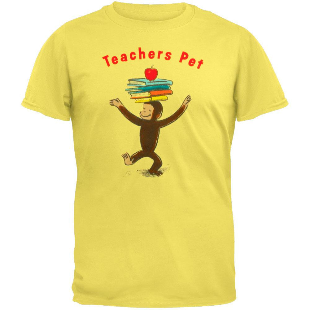 Curious George - Teacher's Pet Youth T-Shirt Youth T-Shirts Curious George LG Yellow 