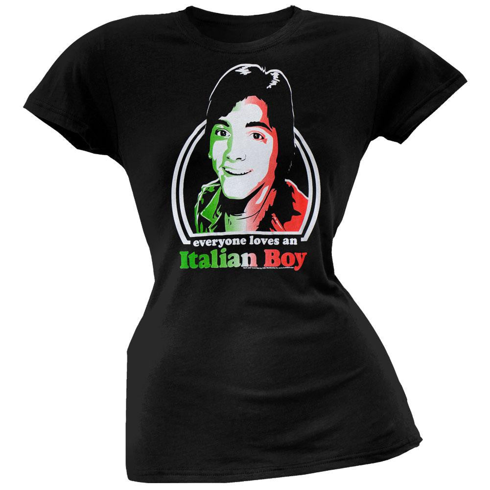 Scott Baio - Italian Boy Juniors T-Shirt Juniors T-Shirts Scott Baio LG Black 