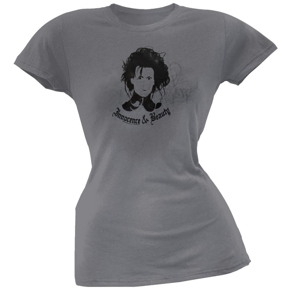 Edward Scissorhands - Innocence Juniors T-Shirt Juniors T-Shirts Edward Scissorhands SM Grey