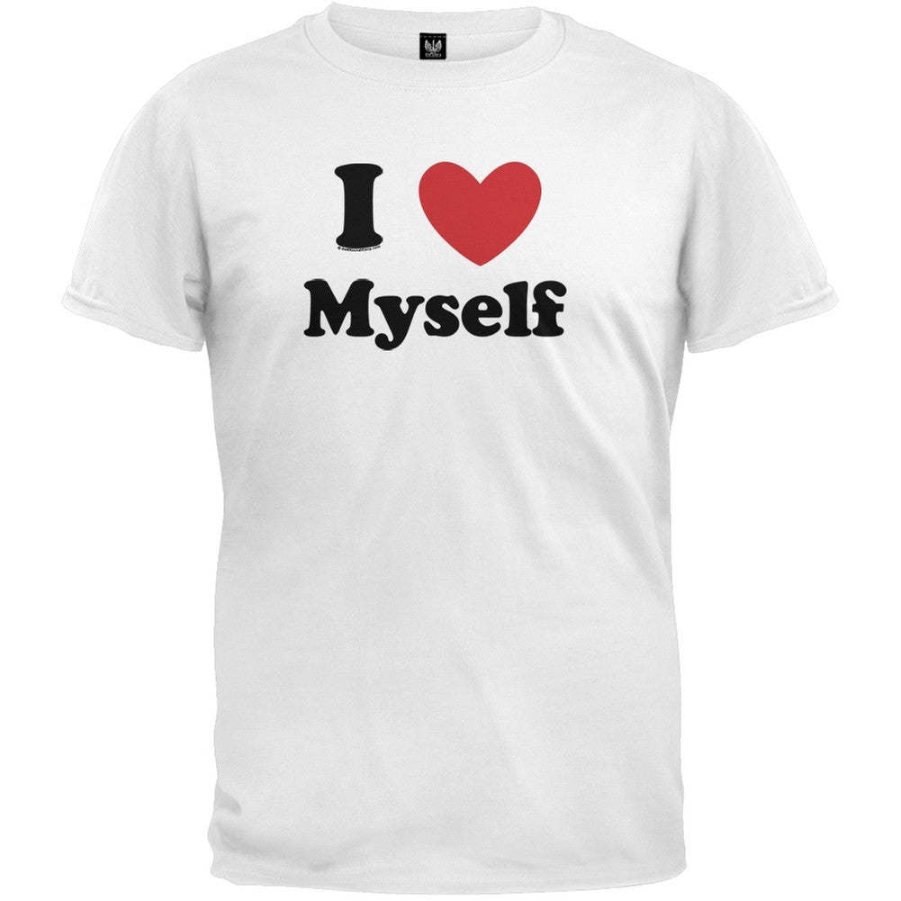 I Heart Myself T-Shirt Men's T-Shirts Old Glory 2XL White 