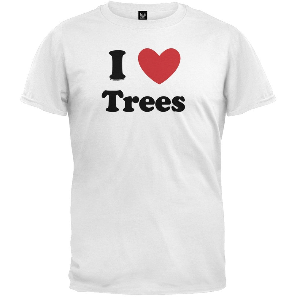 I Heart Trees T-Shirt Men's T-Shirts Old Glory 2XL White 