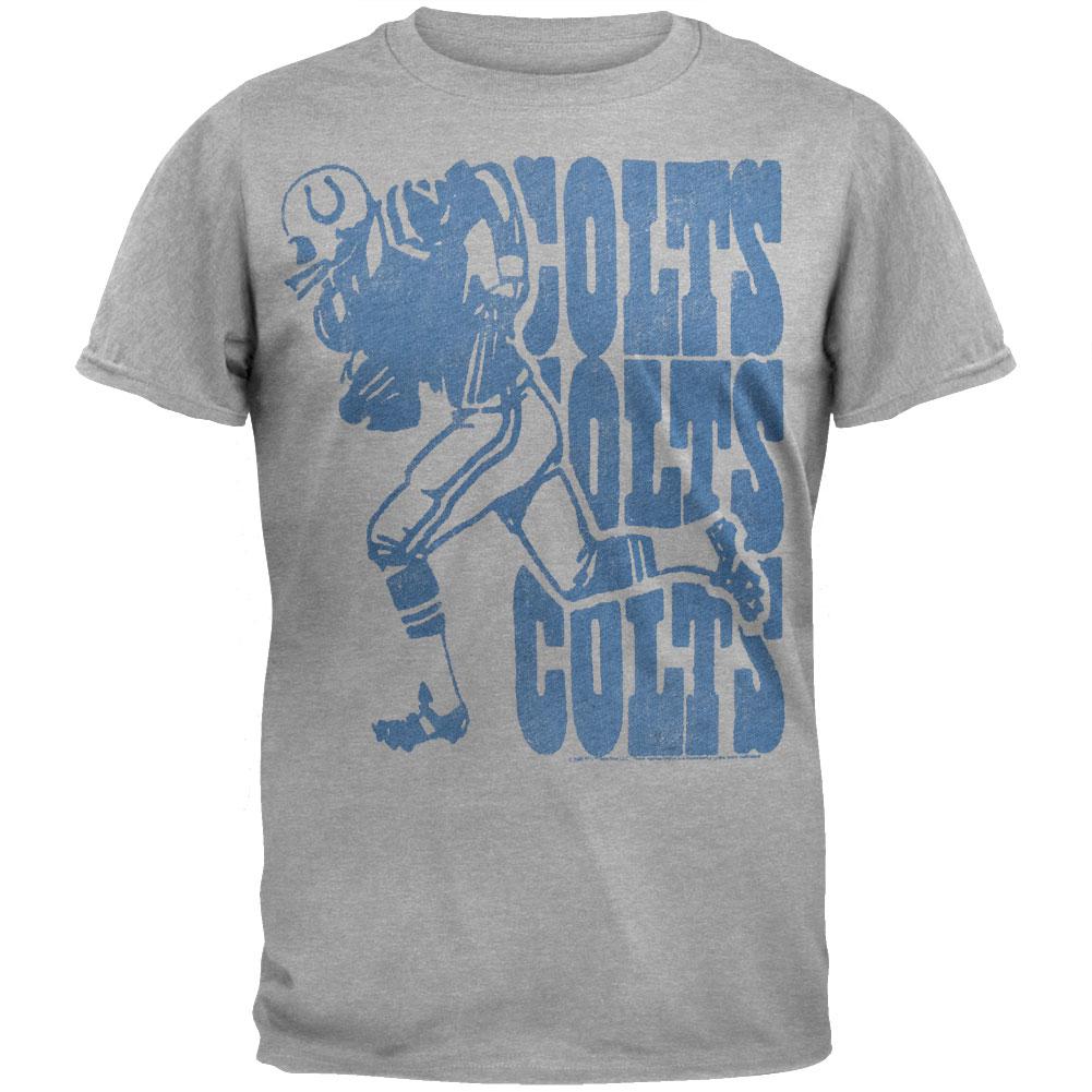 Indianapolis Colts - In Motion Soft T-Shirt Men's T-Shirts Indianapolis Colts LG Grey 