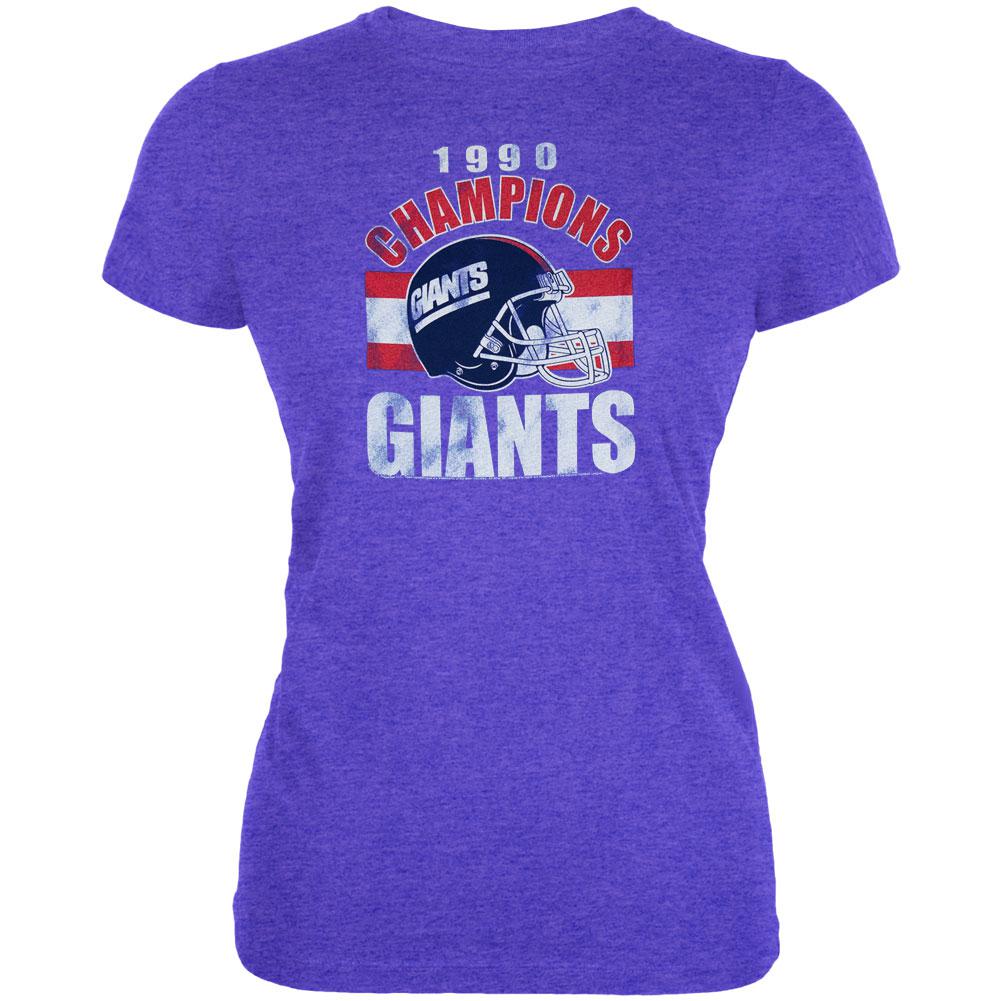 New York Giants - 1990 Champions Juniors T-Shirt Juniors T-Shirts New York Giants LG Blue 