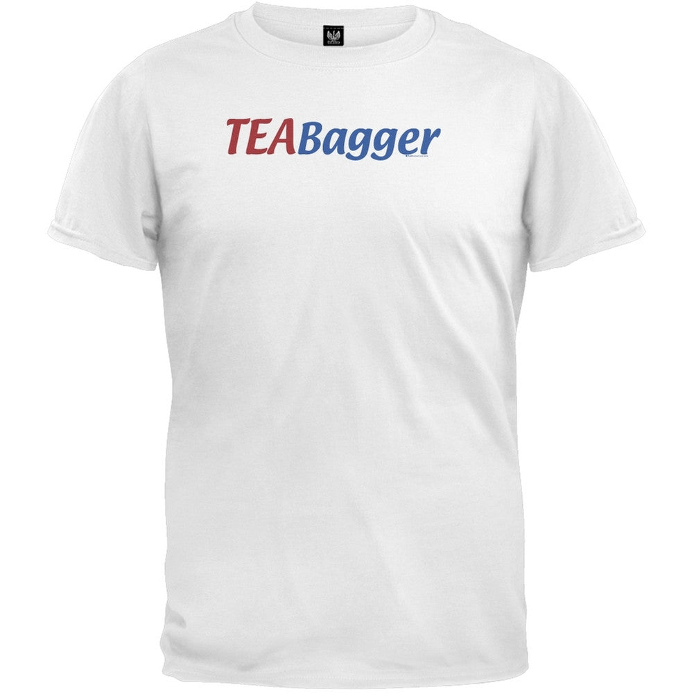 Tea Bagger White T-Shirt Men's T-Shirts Old Glory 2XL White 