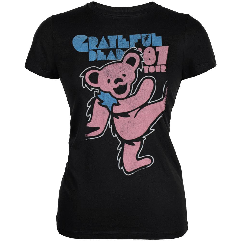 Grateful Dead - 87 Tour Juniors T-Shirt Juniors T-Shirts Grateful Dead SM Black 