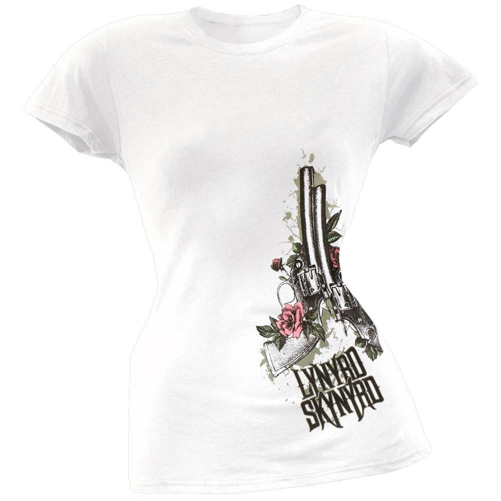 Lynyrd Skynyrd - Trigger Juniors T-Shirt Juniors T-Shirts Lynyrd Skynyrd SM White 