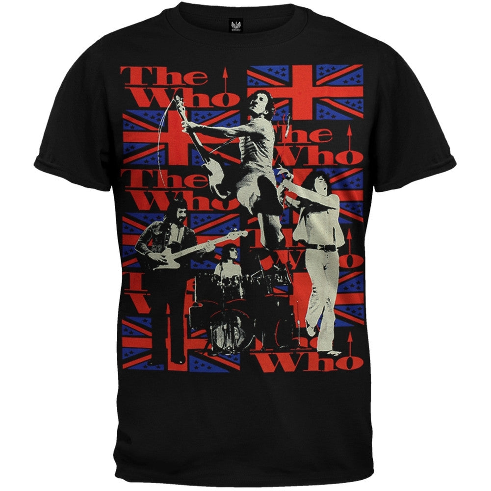 The Who - Sensation T-Shirt Men's T-Shirts The Who SM Black 