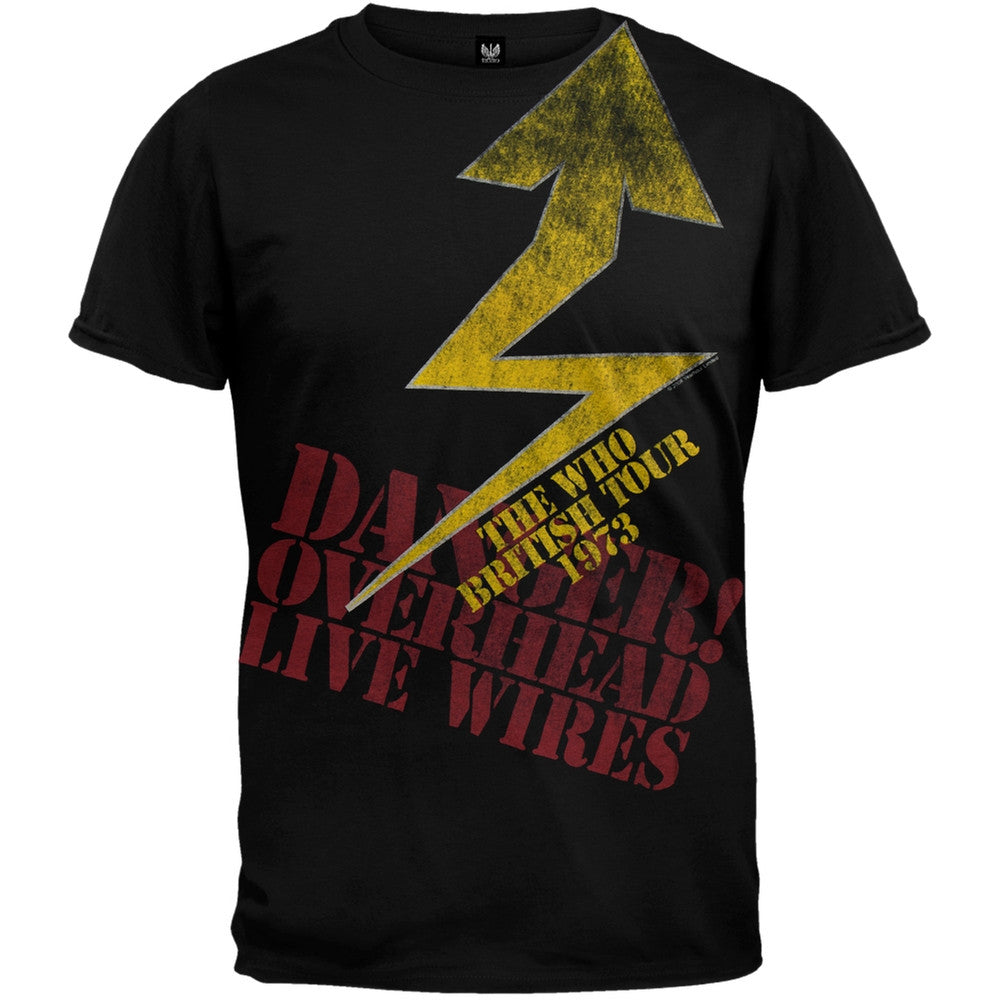 The Who - Danger 73 Soft T-Shirt Men's T-Shirts The Who MD Black