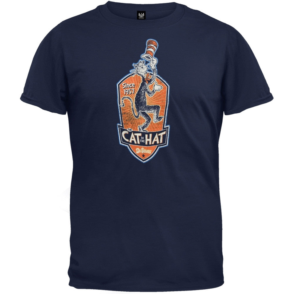 Dr. Seuss - Cat's Meow T-Shirt Men's T-Shirts Dr. Seuss SM Dark Blue 