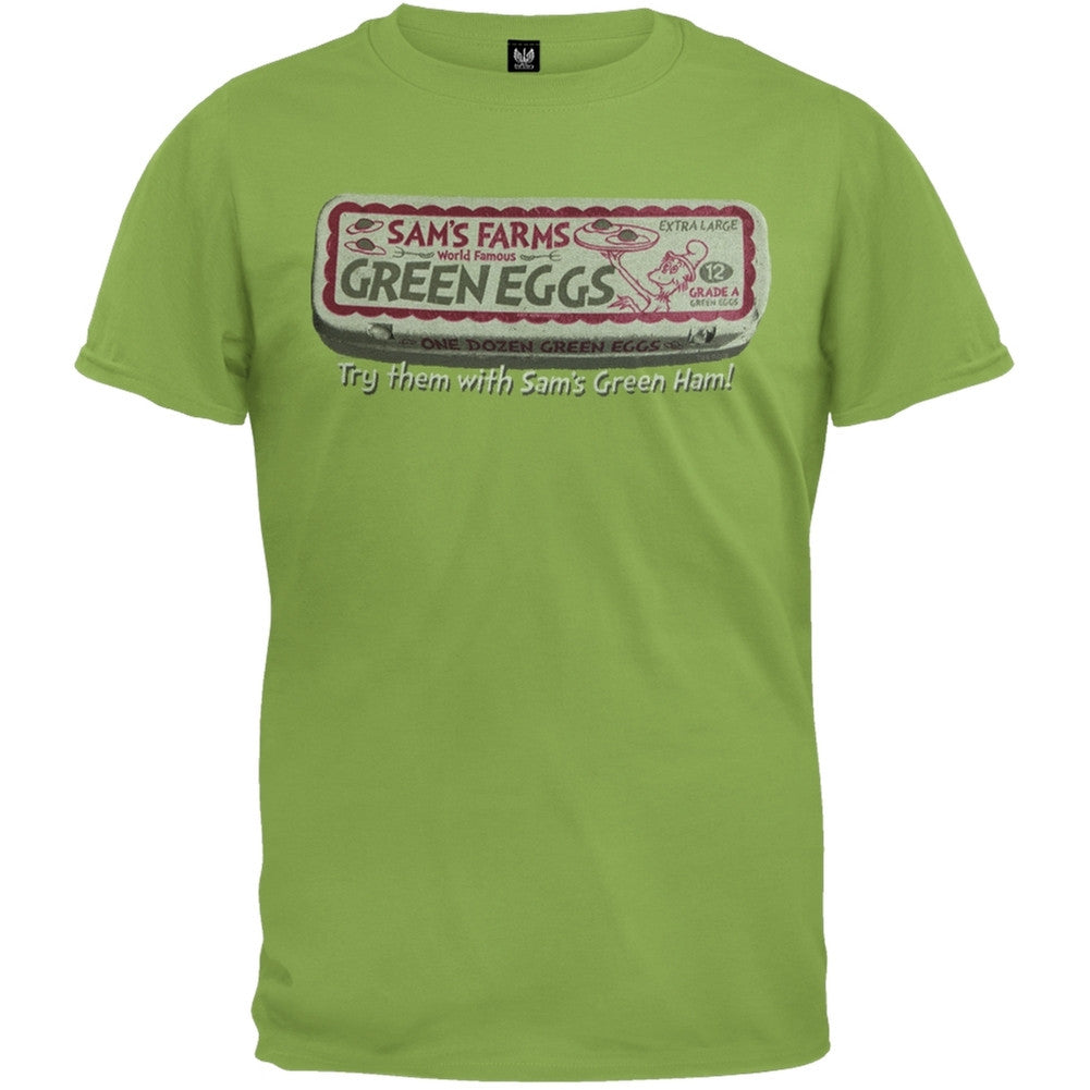 Dr. Seuss - Sams Farm T-Shirt Men's T-Shirts Dr. Seuss MD Light Green 