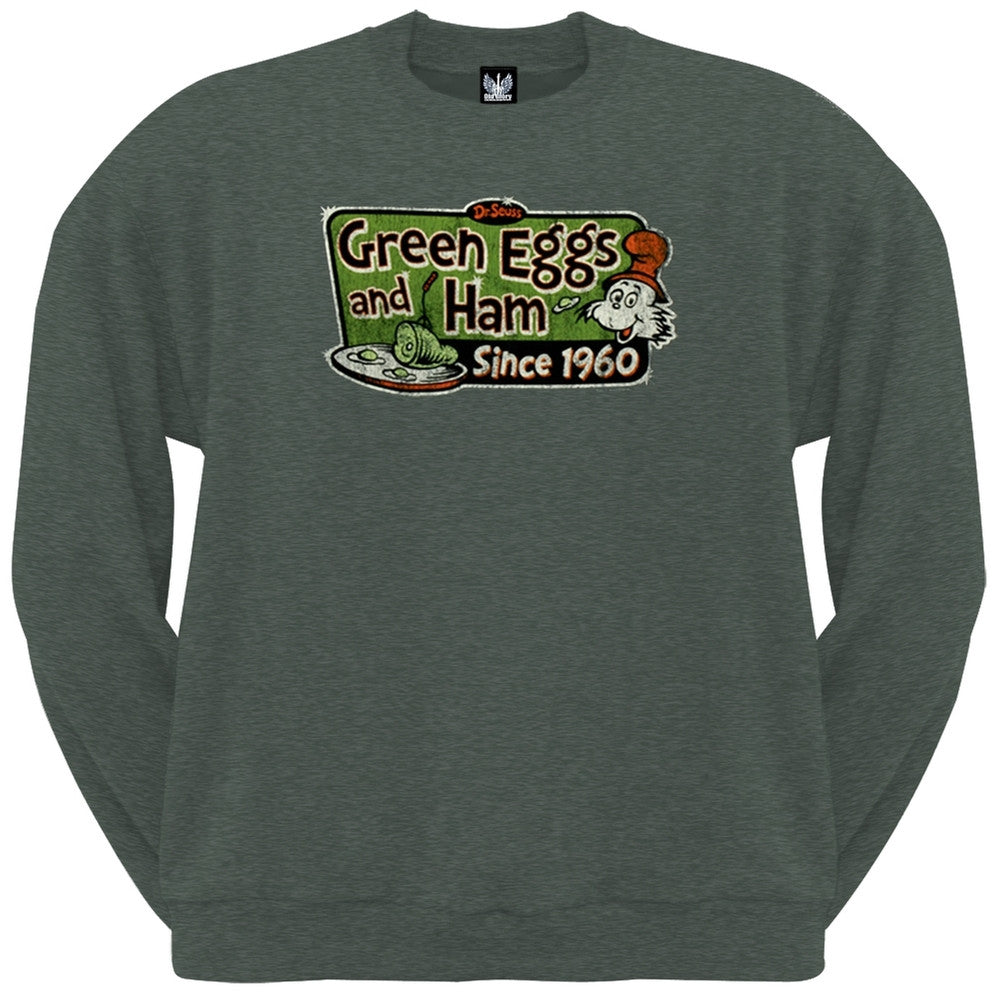 Dr. Seuss - Roadside Sam Crew Neck Sweatshirt Men's Sweatshirts Dr. Seuss SM Grey 
