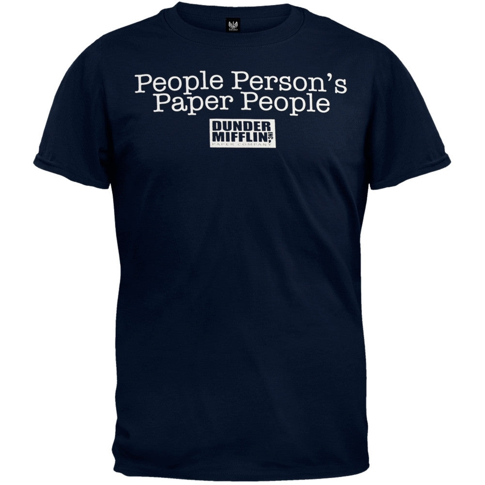 The Office - Paper People T-Shirt Men's T-Shirts The Office SM Dark Blue 