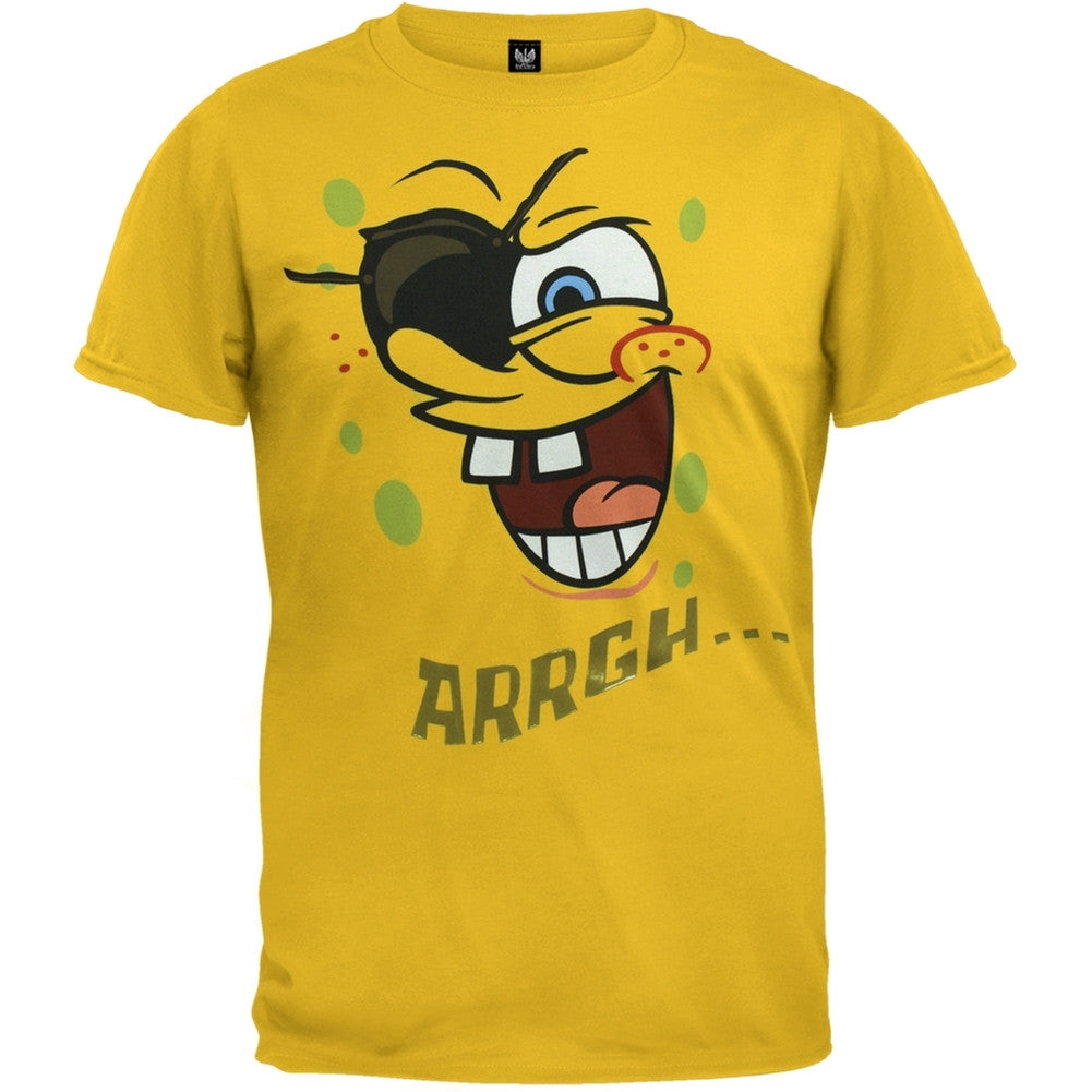 Spongebob Squarepants - Pirate Youth Costume T-Shirt Youth T-Shirts Spongebob Squarepants XS Yellow 