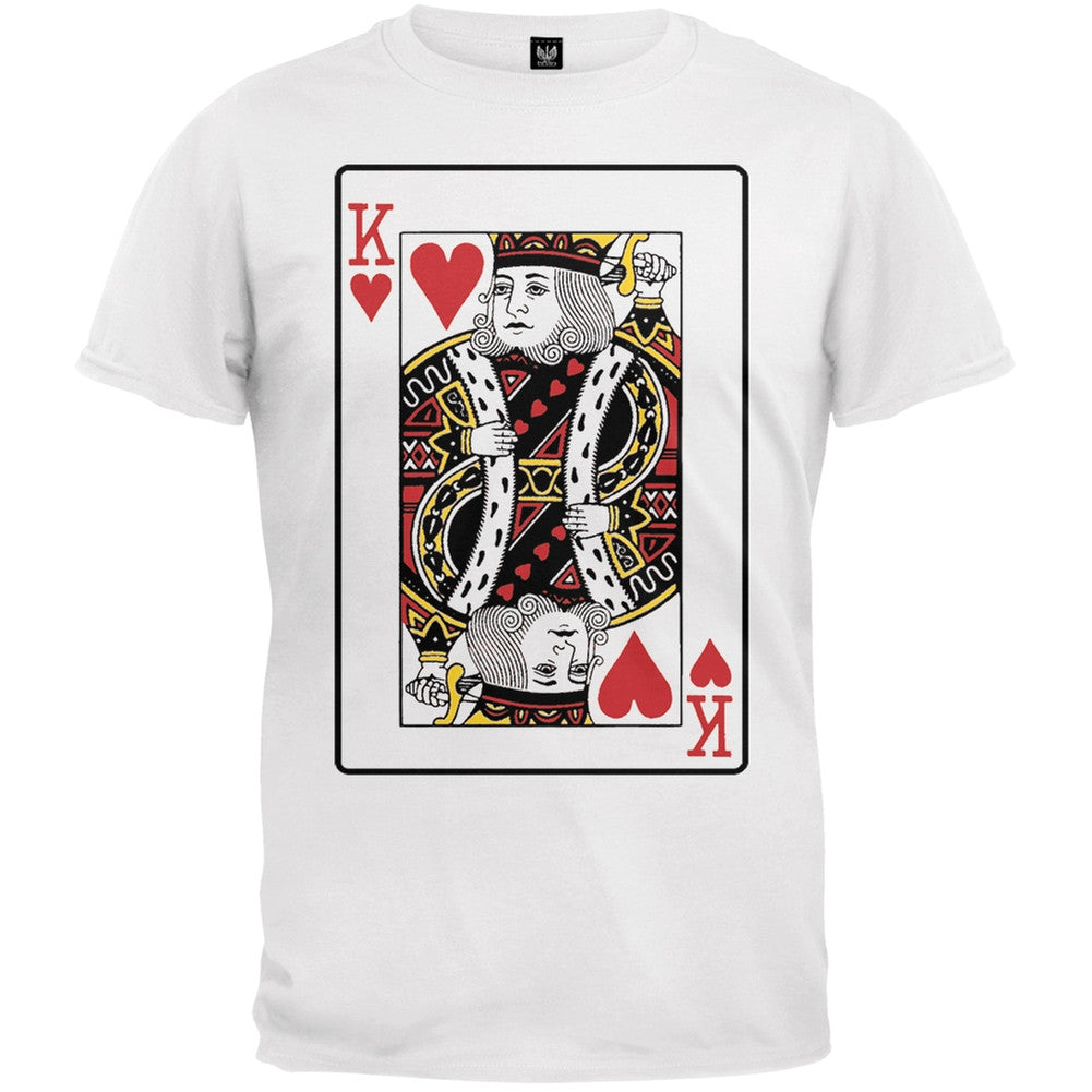 Halloween King Of Hearts Costume T-Shirt Men's T-Shirts Old Glory 2XL White 