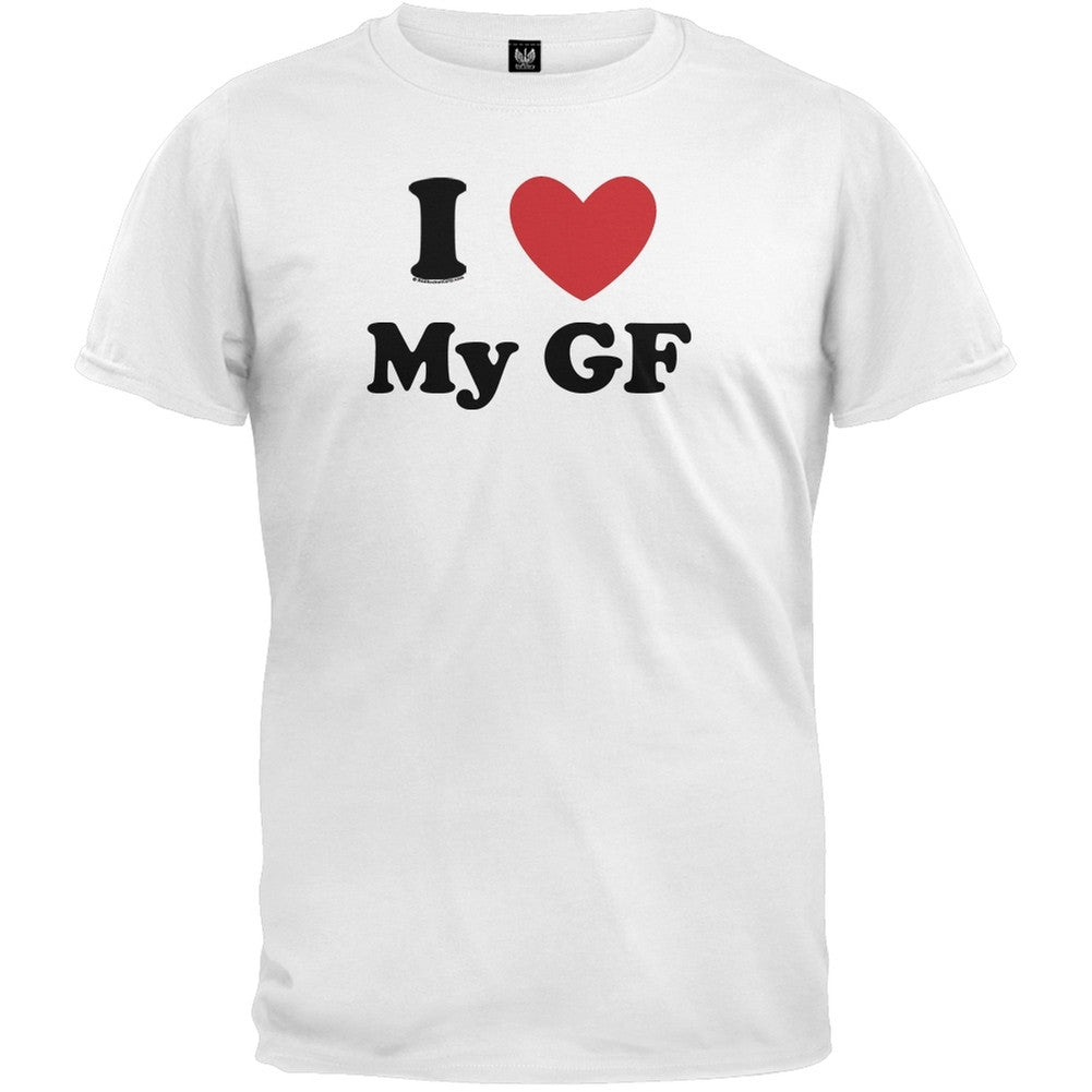 I Heart My GF T-Shirt Men's T-Shirts Old Glory 2XL White 