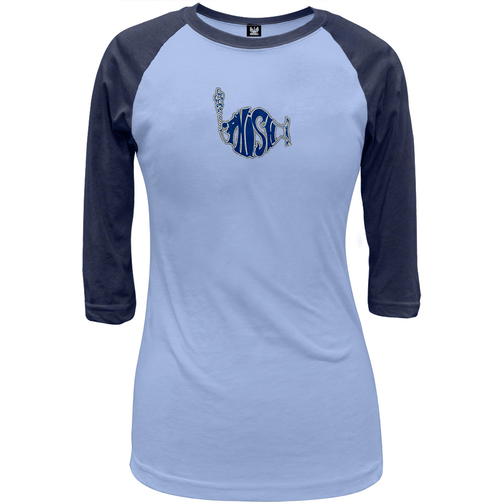 Phish - Juniors Raglan T-Shirt Juniors T-Shirts Phish MD Light Blue 