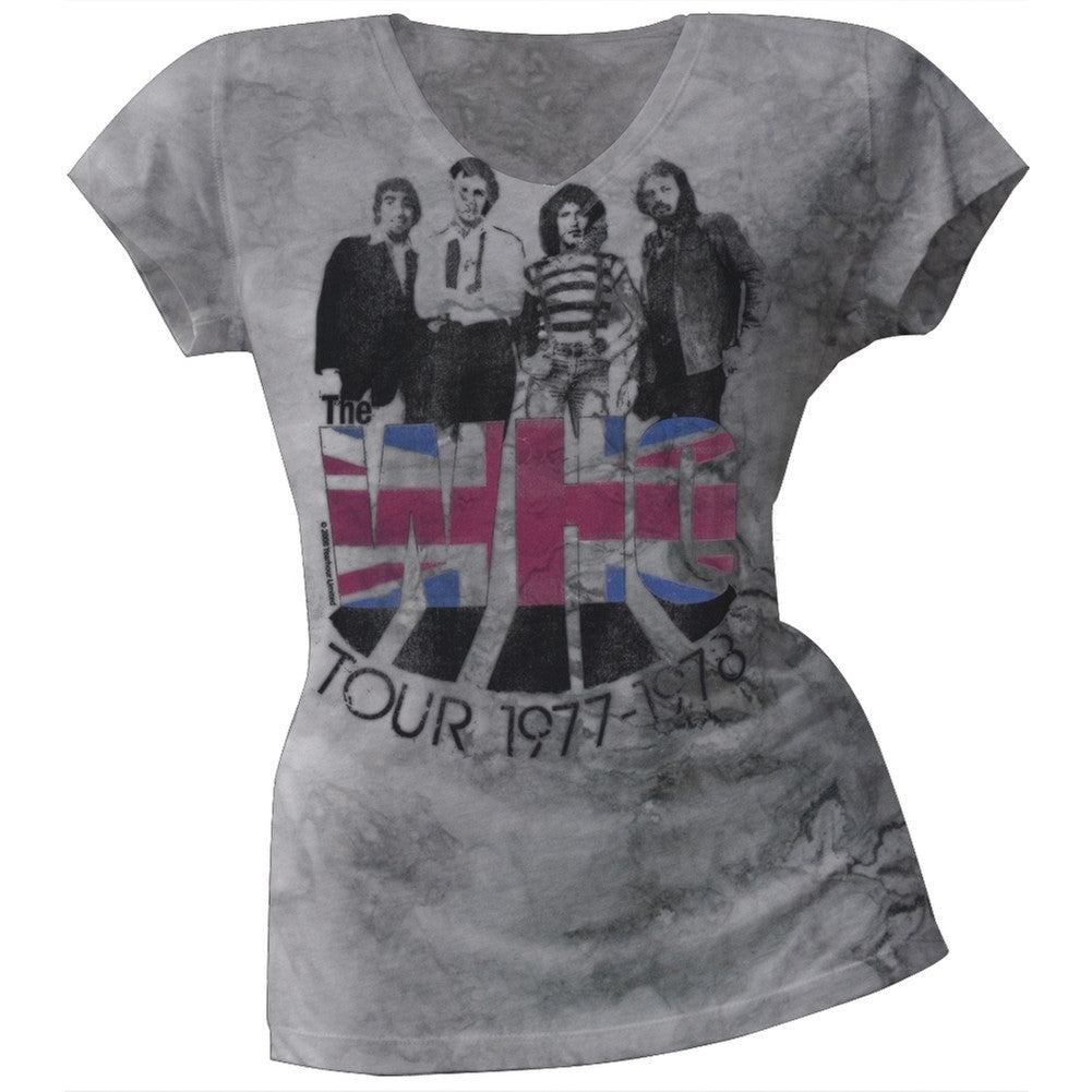 The Who - Photo Juniors T-Shirt Juniors T-Shirts The Who LG Grey