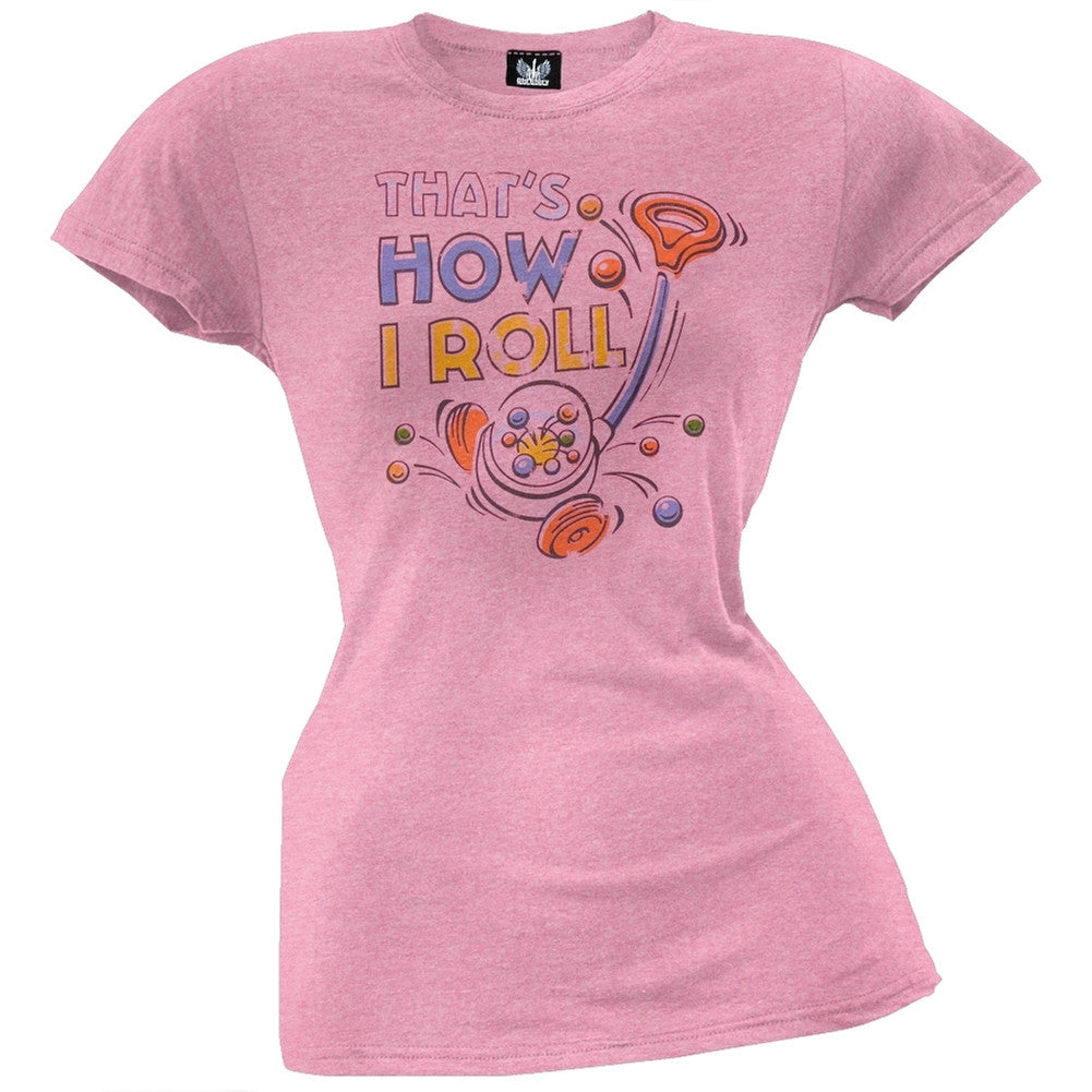 Fisher Price - That's How I Roll Juniors T-Shirt Juniors T-Shirts Fisher Price LG Light Pink