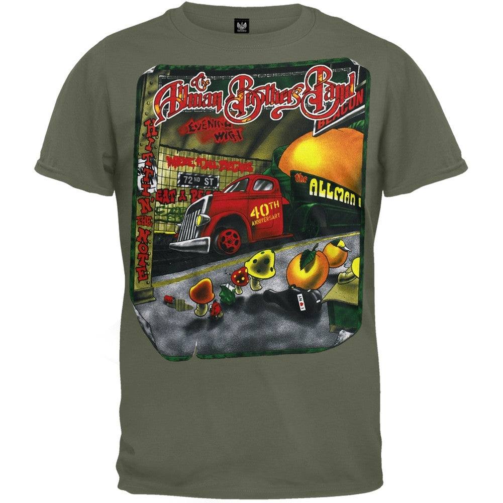 Allman Brothers Band - Subway T-Shirt Men's T-Shirts Allman Brothers SM Dark Green 