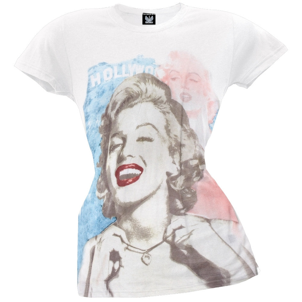 Marilyn Monroe - Hollywood Juniors T-Shirt Juniors T-Shirts Marilyn Monroe   