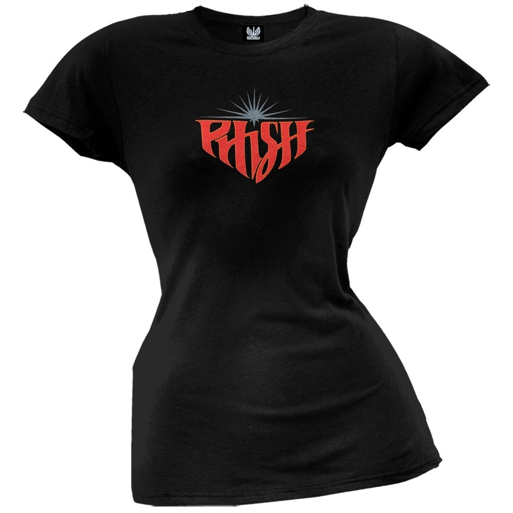 Phish - Crest Juniors T-Shirt Juniors T-Shirts Phish SM Black