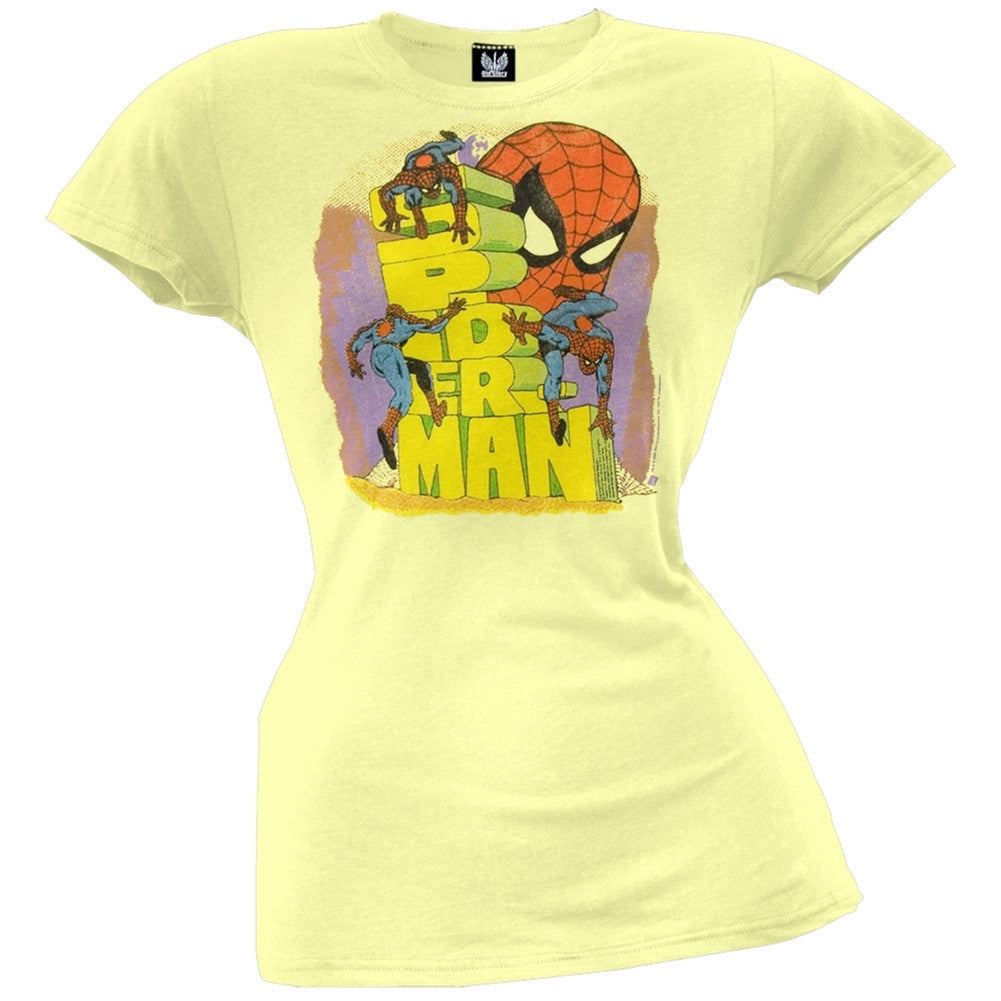 Spider-Man - Wall Crawler Juniors T-Shirt Juniors T-Shirts Spider-Man   