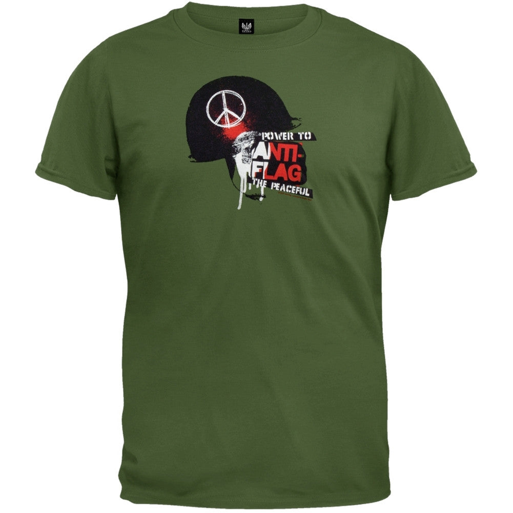 Anti-Flag - Helmet T-Shirt Men's T-Shirts Anti-Flag SM Dark Green 