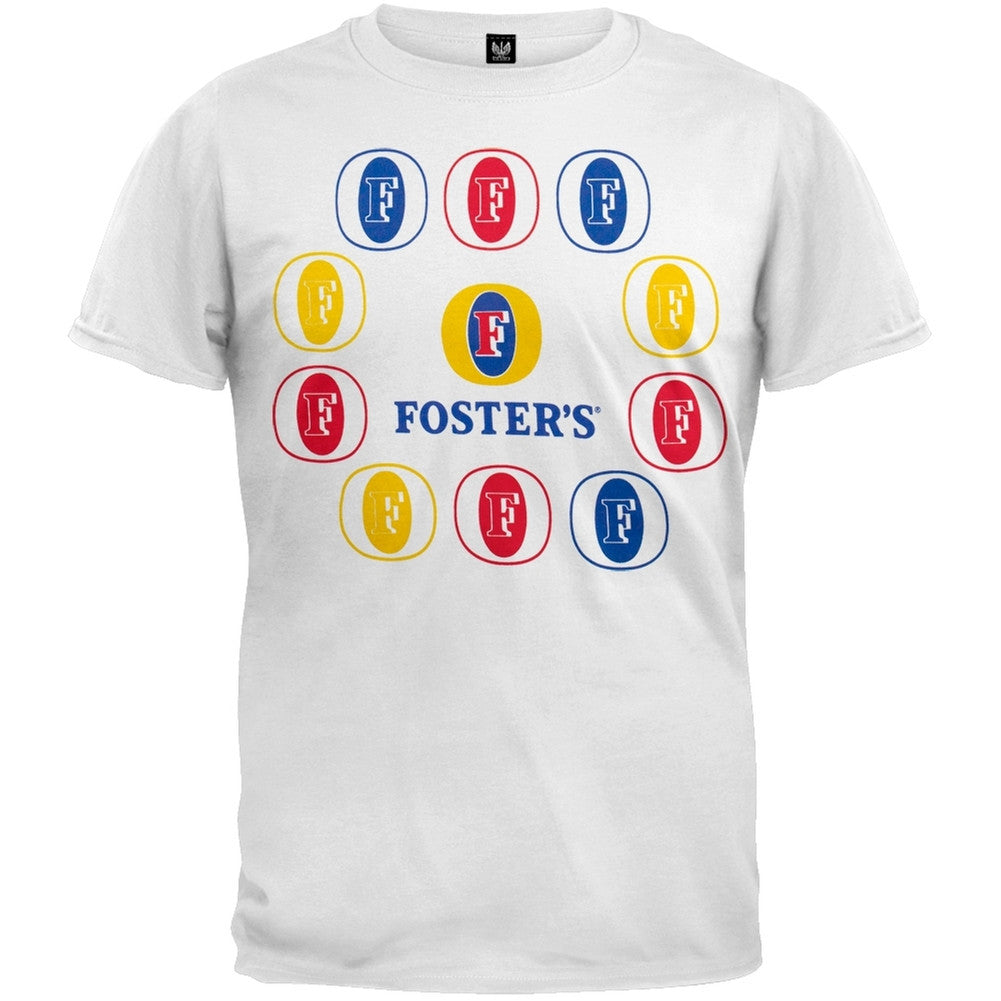 Foster's - Circles T-Shirt Men's T-Shirts Foster's SM White 