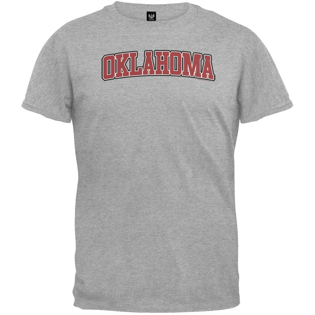 Oklahoma T-Shirt Men's T-Shirts Old Glory 2XL Grey 