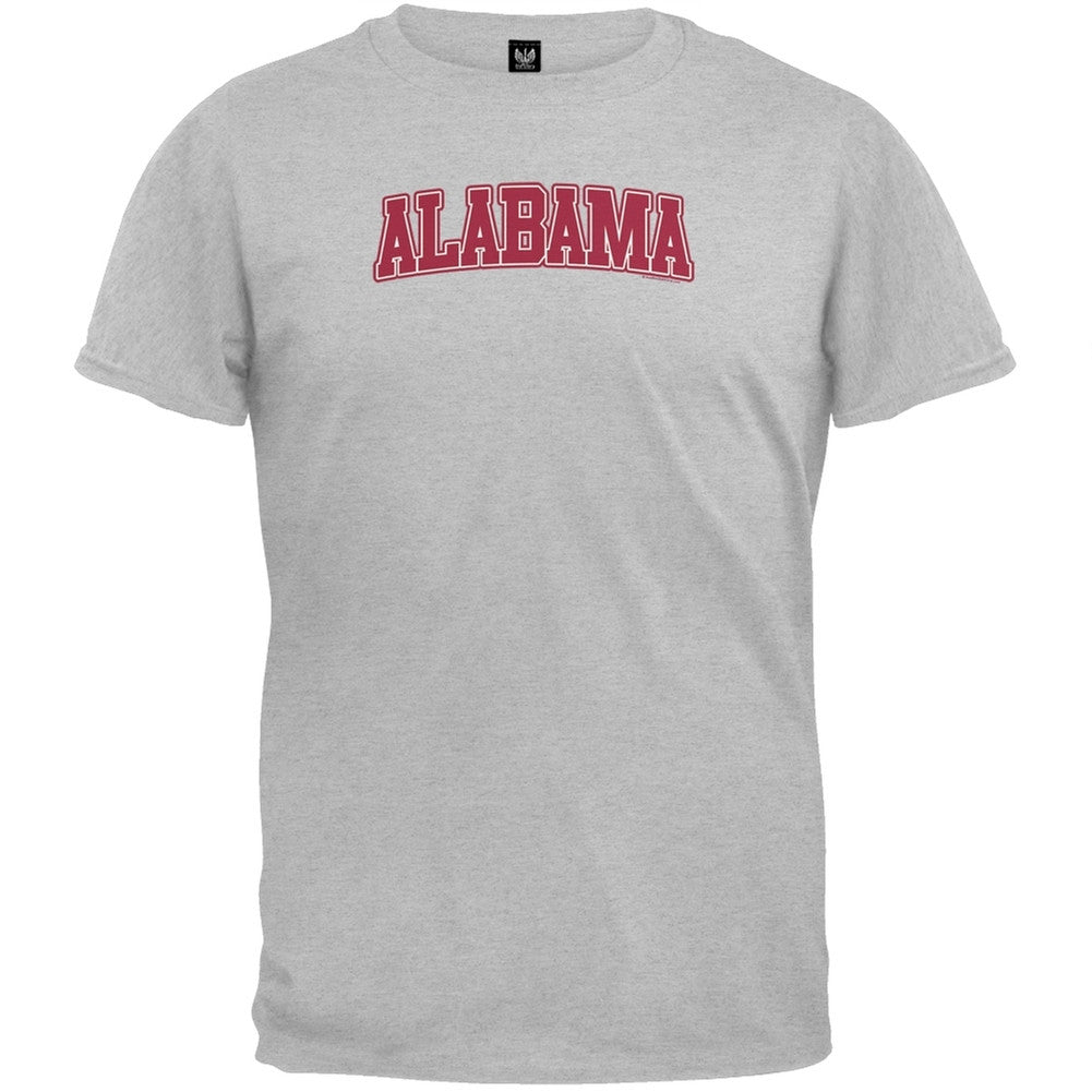 Alabama T-Shirt Men's T-Shirts Old Glory 2XL Grey 