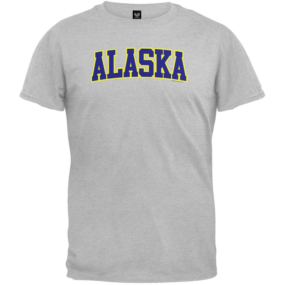 Alaska T-Shirt Men's T-Shirts Old Glory 2XL Grey 