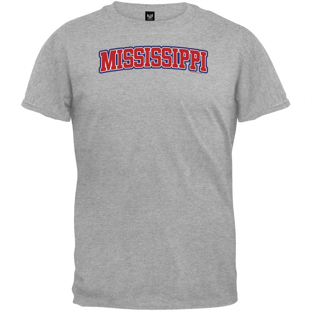 Mississippi T-Shirt Men's T-Shirts Old Glory 2XL Grey 